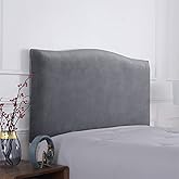 CAMZ Velvet Bed Headboard Cover for Queen King Full Size, Stretch Headboard Slipcover Soft Dustproof Protector Cover Bed Head