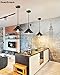Deep Dream Industrial Pendant Light Shade Vintage Light Fixtures Pendant E26 E27 Base 3 Pack (Without Bulbs)