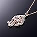 Blinglove Fashion 18k Rose Gold Plated Rhinestone Panther Pendant Necklace for Women Girl