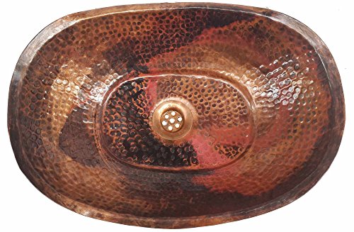 Egypt gift shops Handcrafted Oil Rubbed Vessel Hammered Copper Bathtub Sink Household Redesign