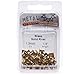 Metal Elements Solid Brass 1/4 Inch Nail Head Rivets 1.3mm Diameter (100)