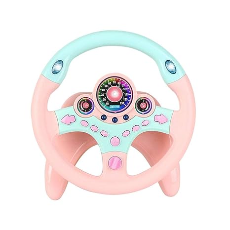 Tawcal Car Steering Wheel Toy Boys, Kids Driving Toys Simulation Early Educational Gift for Girls Infants and Baby