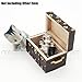 Odoria 1:12 Miniature Vintage Treasure Chest Wooden Case with Leather Cover Dollhouse Decoration Accessories