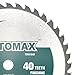 TOMAX 10-Inch 40 Tooth ATB Finishing Saw Blade with 5/8-Inch Arbor