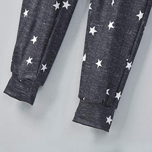 2Piece Women Tracksuit Sweatsuit,Long Sleeve Pull-Over Polka Dot Sweatshirt Pants Sets,Soft Sport Fashion Style for Ladies - Thumbnail 6