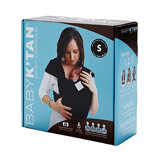 Baby K'tan Original Baby Carrier, Black, X-Small