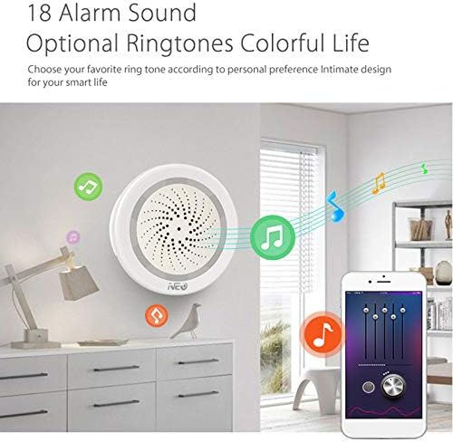 Dasing Temperatur Luftfeuchtigkeit Alarm Sensor Wifi Sirene Tuya Smart Life App Arbeiten mit Echo Alexa Home IFTTT