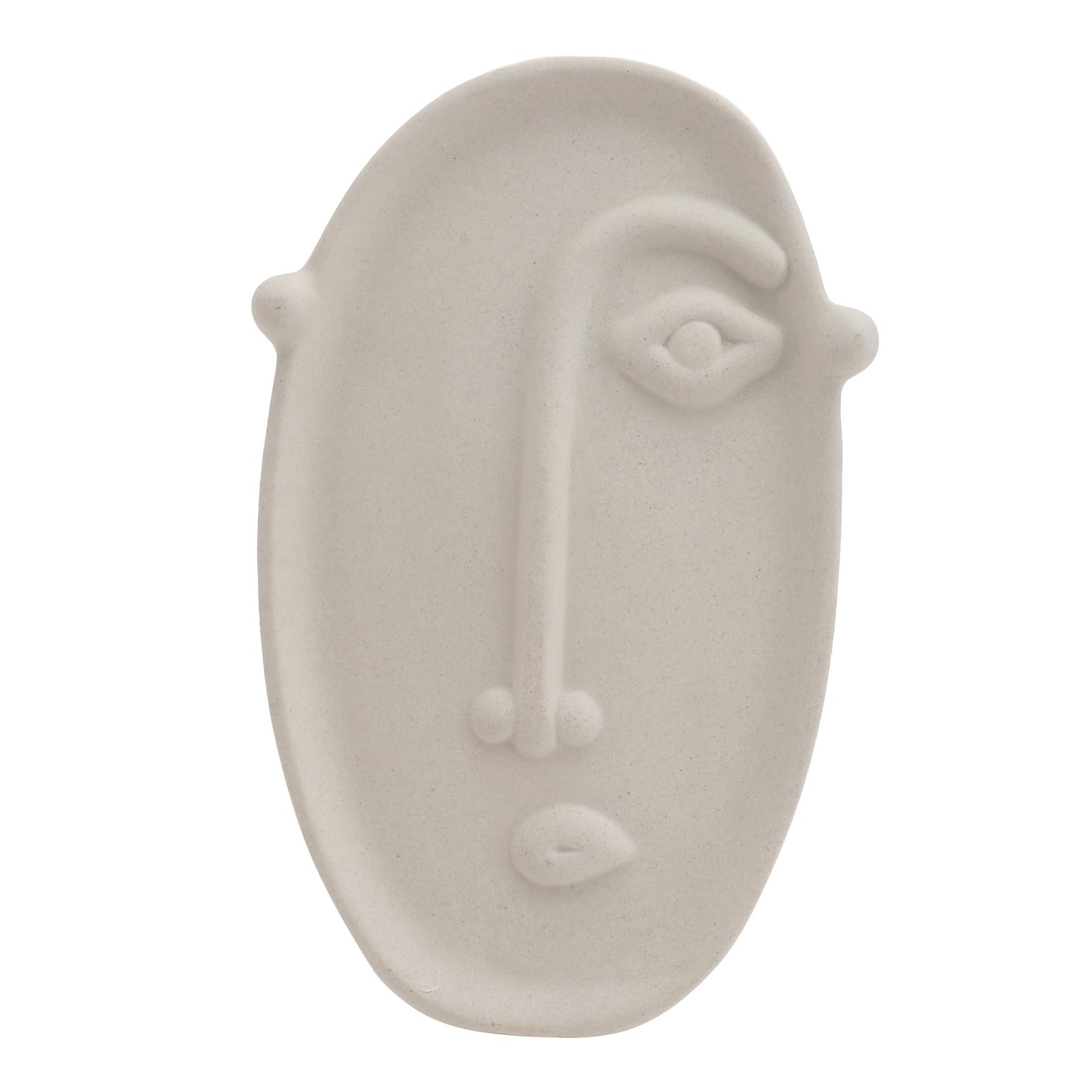 DOITOOL Tall Ceramic Face Vase for Flowers Dried Flower Arrangement Engraved Decor Ornament