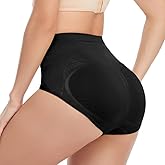SHAPERIN Womens Butt Lifter Padded Panties High Waist Hip Enhancer Briefs Tummy Control Body Shaper Underwear