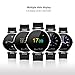 Fantime Round Dial Display Bluetooth Wrist Smart Watch with Voice Gesture Control - Silver