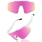 Ukoly Baseball Sunglasses For Men Women,Sports Sunglasses For Baseball Running Cycling UV400 protection TR90 Frame 615