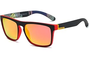 DUBERY Classic Polarized Sunglasses for Women&Men 100% UV Protection Square Fashion Sport Sunglasses