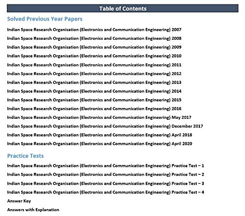 Wiley's ISRO Scientist/Engineer (Scientist-C) ECE Solved Paper and Practice Tests (2007-2020) 1