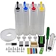 Yuly 4-Color Continuous Supply System External Bottle Pipeline Kit ForCanon Inkjet Printer Supply Modify DIY Set Continuous Supply System Kit Inkjet Printers Printer