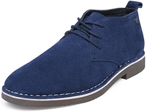 SEMANS Men's Suede Chukka Boot Casual Lace Up Desert Boot Ankle Shoes Stylish Fashion Fit Comfortable Leather Shoes Navy 9 D (M) US