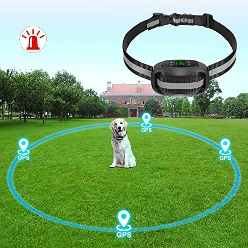 COVONO GPS Wireless Dog Fence, 2023 Upgraded Electric Pet Containment System, Waterproof and