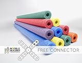 Oodles of Noodles Deluxe Foam Pool Swim Noodles - 10 Pack 52 Inch Wholesale Pricing Bulk Pack and Free Connector