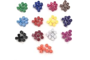 LIMENTEA Crystal Buttons ABXY D-Pad Driection Key Button for PS5 Controller Gamepad Replacement (Pink)