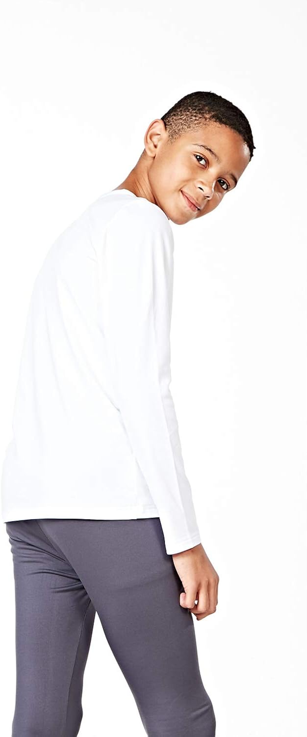 DEVOPS Boys 2-Pack Thermal Shirts Compression Long Sleeve Tops with Fleece Lined: Clothing