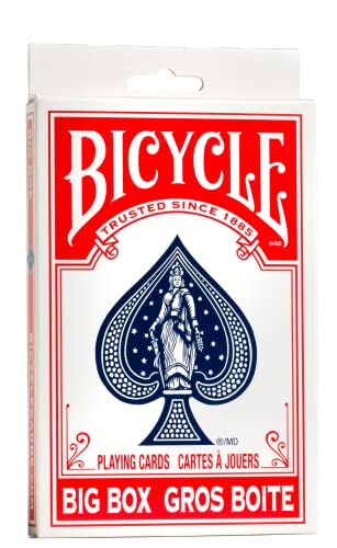 Bicycle Big Box Jeu de Cartes Rouge