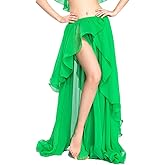 ROYAL SMEELA Chiffon Fairy Belly Dance Skirt Large Swing Skirts Women Belly Dancing Practice Clothing One Size, 11 Colors