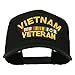 e4Hats.com Vietnam Veteran Military Patched Mesh Back Cap - Black OSFM