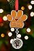 German Shepherd Christmas Photo Ornament - Key Chain - Zipper Pull - Insert a Photo of Your Own Dog in The Charm - 3.5