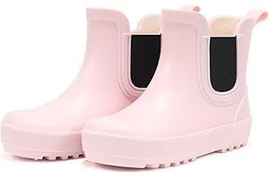 WILLPORT Toddler Rain Boots,Waterproof kids Chelsea Rain Boots for Boys and Girls