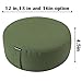 REEHUT Zafu Yoga Meditation Cushion, Round Meditation Pillow Filled with Buckwheat, Zippered Organic Cotton Cover, Machine Washable - 4 Colors and 3 Sizes (Green, 16