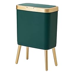 Procade Trash Can with Lid,Small Bathroom Garbage
