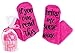 Wine Socks with Cupcake Packaging (Dark Pink) - If You Can Read This Bring Me Wine - 6 Colors to Choose From!