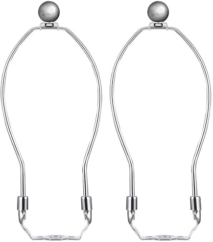 Kits De Arpa Para Lámpara De 8 Pulgadas – Latón, Con Remates Y Bases De Sillín – Juego De 2, Para Pantallas Ligeras