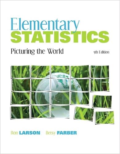  Elementary Statistics Picturing The World 5th Edition 9780321693624 Larson Ron Farber B Books