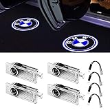 Car Door LED Logo Light Projector Ghost Shadow welcome Lights For BMW 3 5 6 7 Z GT Mini Series Symbol Emblem Courtesy Step Lights Kit Replacement（4-pack)