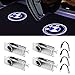 Car Door LED Logo Light Projector Ghost Shadow welcome Lights For BMW 3 5 6 7 Z GT Mini Series Symbol Emblem Courtesy Step Lights Kit Replacement（4-pack)