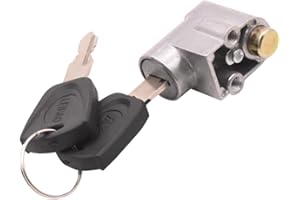 Ragyzity Electric Bike Battery Box Safety Lock, Battery Cylinder Lock Ignition Switch Anti-Theft Safety Lock, Portable Outdoor Cycling Electrombile Battery Box Lock with 2 Keys (1pc)