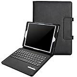 BMOUO iPad Pro 9.7 Case with Keyboard - Ultra Slim Detachable Bluetooth Keyboard Portfolio PU Cuir Taiga Case Cover for Apple iPad Pro 9.7