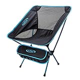 G4Free Camping Chairs Folding Chair Outdoor Lightweight Portable Chair for Backpacking Hiking Fishing Lawn(Blue)