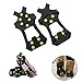 AGOOL Ice Grips, Traction Cleats Ice Cleat Snow Grippers Non-Slip Over Shoe/Boot Rubber Spikes Crampons Anti Slip Durbale 10 Steel Studs Crampons Slip-on Stretch Footwear