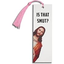 Amazon.com: Peeking Jesus is That Smut? Bookmark (Thick 1 Piece ...