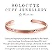Solocute Womens Bangle Bracelet Engraved The Love Between Mother & Daughter is Forever Inspiration Rose Gold Cuff Bracelet, for Mothers Day, Christmas Day, Thanksgiving Day and Birthday
