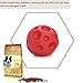 JAKPAK Jakpopin Dog Treat Ball [Fun Feeder][Safety Rubber] Jakpopin Training Toys IQ Treats Dog's Toy Ball Refillable Food Treat Ball for Dog Dispensing Toy Interactive 4.5 Inch Large, Red