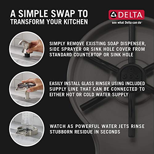 Delta-Faucet-Glass-Rinser-for-Kitchen-Sinks-Kitchen-Sink-Accessories-Bar-Glass-Rinser-SpotShield-Stainless-GR150-SP
