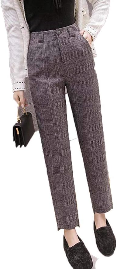 wool high waisted pants