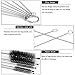 Xpassion Nylon Tube Brush Set Nylon Cleaning Brushes 20 Pieces for Drinking Straws Glasses Keyboards Jewelry Cleaning,Antistatic Brushes,Beaker Cleaning Brushes