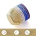 Prodigen Foil Cupcake Liners Baking Muffin Paper Cases Silver & Gold & Purple & Blue 4 Colors Cake Baking Cups for Birthday, Wedding, Party, Festival for Boys, Girls, Kids, Adults(1 Pack)