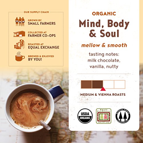 Equal Exchange Organic Ground Coffee, Mind Body Soul Bag,12 Ounce (Pack