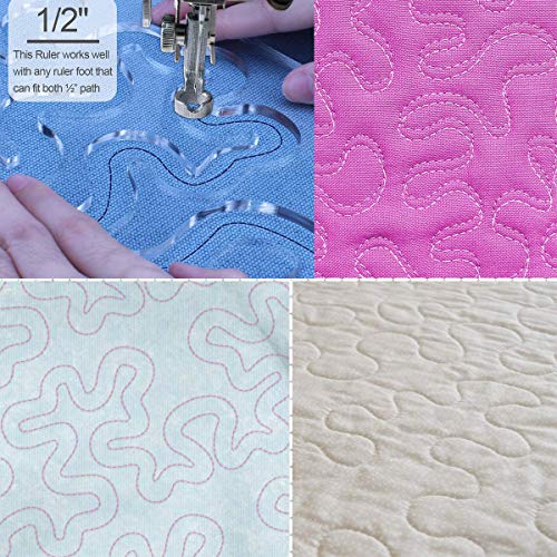 Goddess Aalto Using Meander Quilting Template Sewing Machine Home