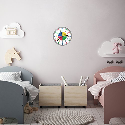 Educational Wall Clock - Time Teaching Clock for Teacher's Classrooms or Children's Bedrooms - Thumbnail 2