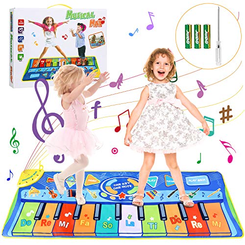 Kids Musical Mats, Vimpro Musical Piano Mat 19 Keys Keyboard Play Mat